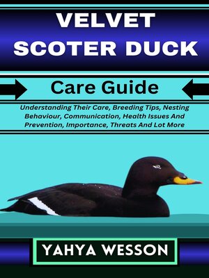 cover image of VELVET SCOTER DUCK Care Guide